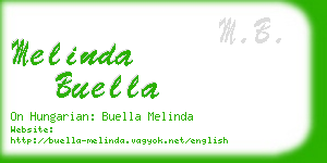 melinda buella business card